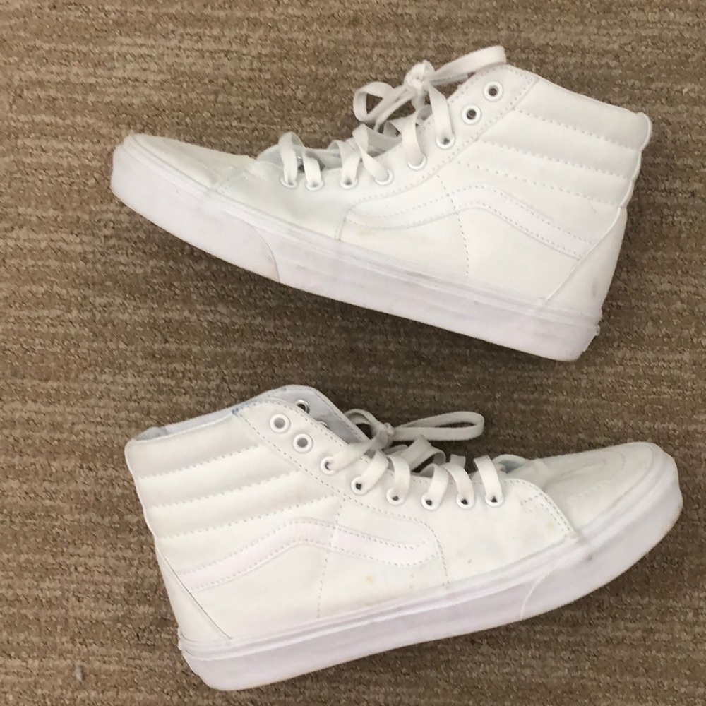 Vans Canvas High Top Bright White - image 1
